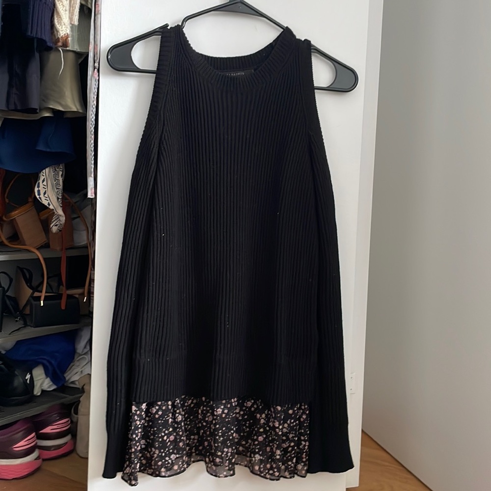 ALL SAINTS Pepper Cold Shoulder Sweater XS